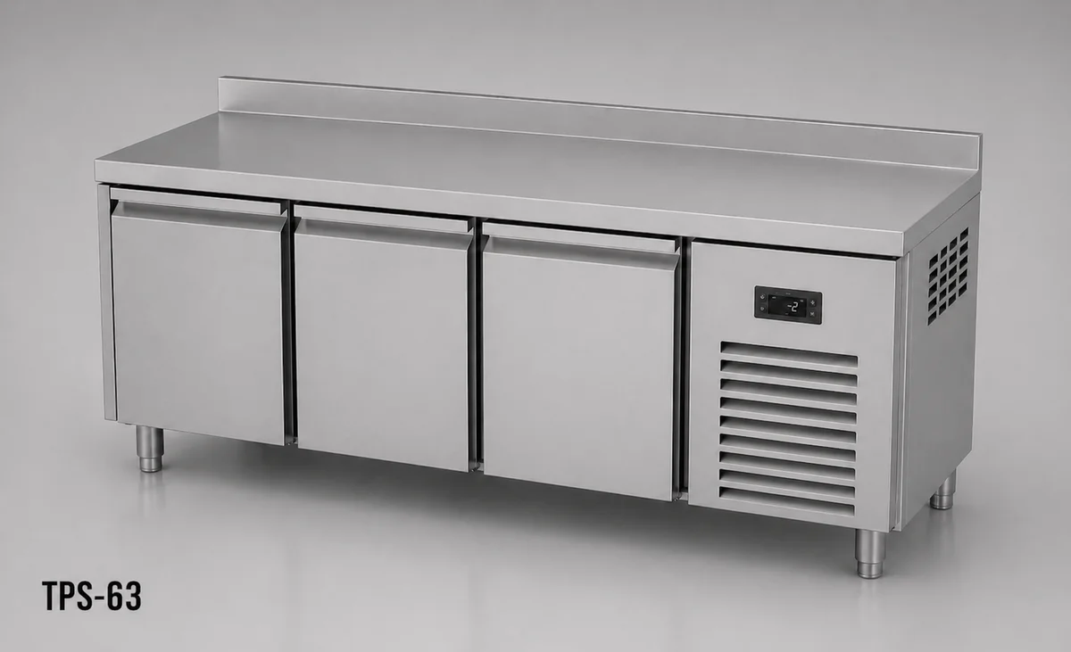 Counter Type 3-Door Snack Refrigerator