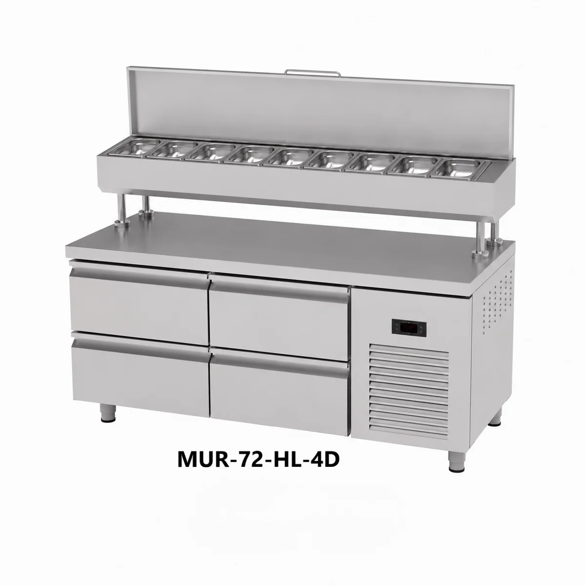 Counter Type High Leg Refrigerated Make-Up Unit (MUR-72-HL/73-HL)