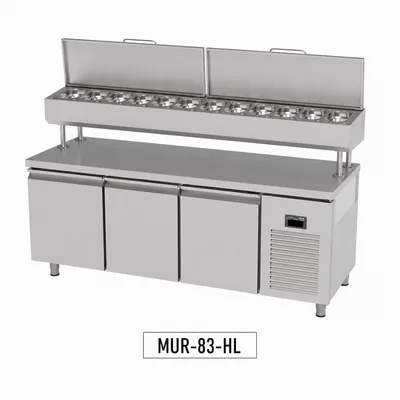Counter Type High Leg Patisserie Refrigerated Make-Up Unit (MUR-82-HL/83-HL)