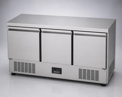 Counter Type Saladette with Stainless Steel Top, Bottom Cooling (SLD-SS TOP Series)