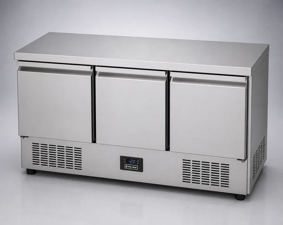 Counter Type Saladette with Stainless Steel Top, Bottom Cooling (SLD-SS TOP Series)