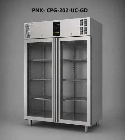 Upright Double Door (2-Module) Gastronorm Refrigerator (PNX-CPG-200 Series)