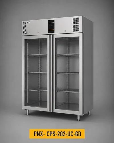 Upright Double Door (2-Module) Snack Refrigerator (PNX-CPS-200 Series)