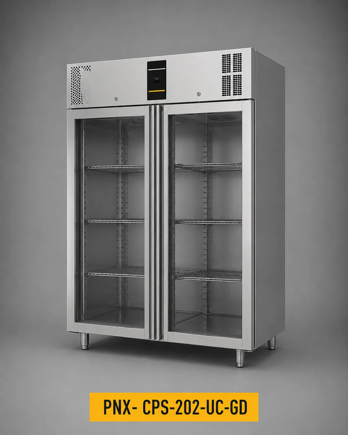 Upright Double Door (2-Module) Snack Refrigerator (PNX-CPS-200 Series)