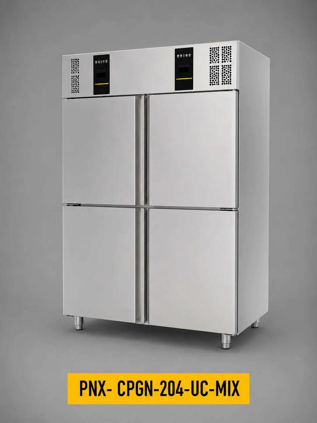 Stående Gastronorm kombi-kjøl/frys med dobbel temperatur (PNX-CPGN-MIX-serien)
