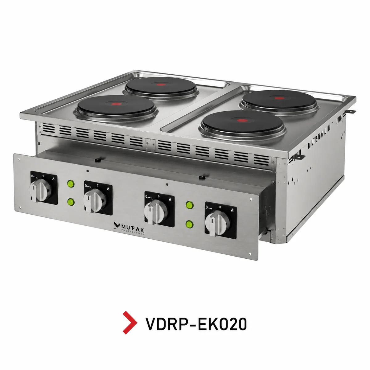 Electric Round Hot Plate Range, Drop-In