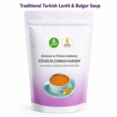Low-Protein Lentil and Bulgur-Style Soup Mix