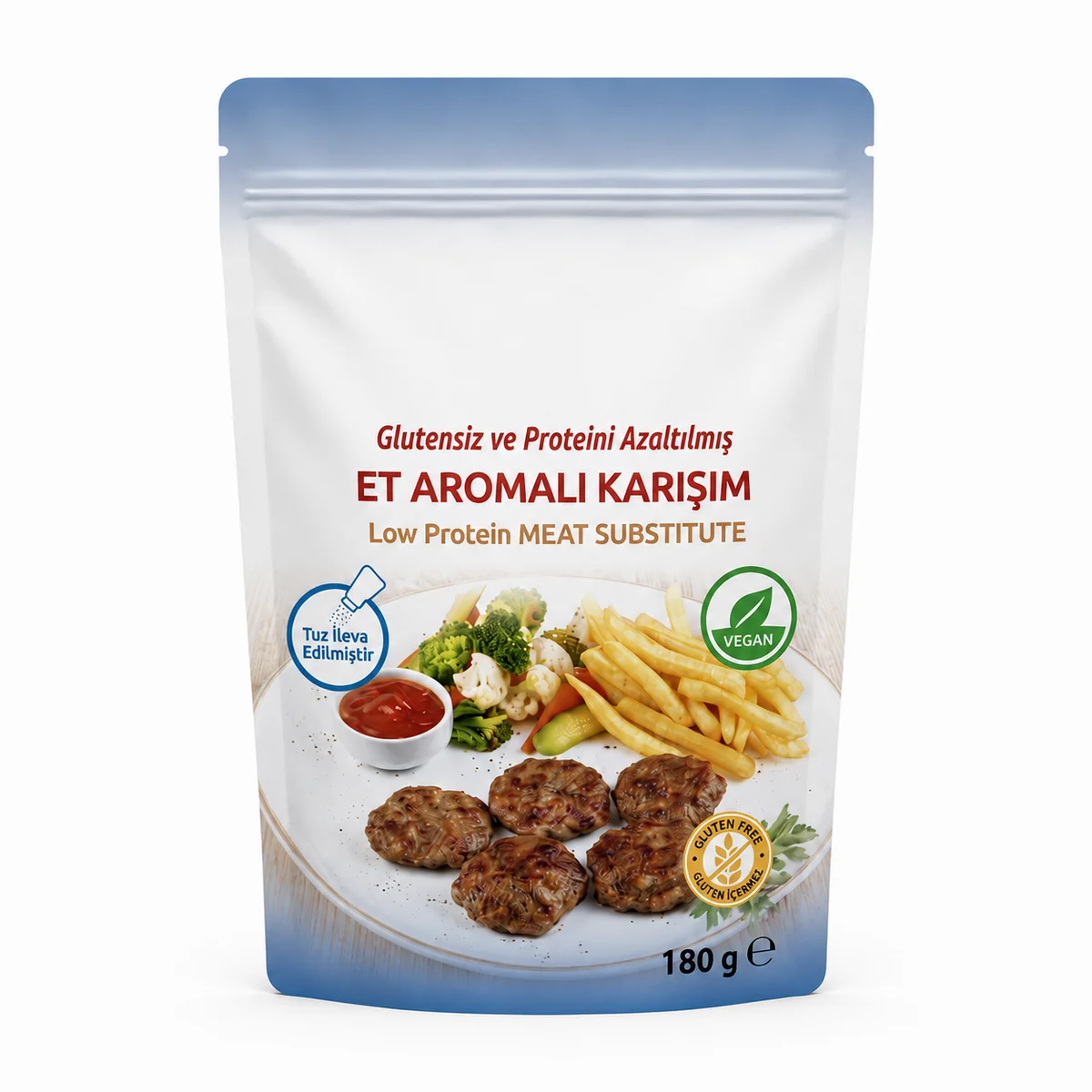 Low-Protein Meat Substitute Mix